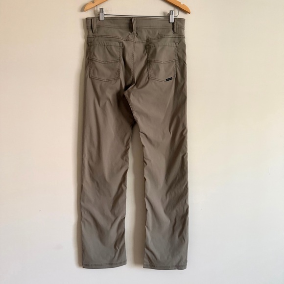 Prana Slim Fit Pants Mens 32x34 Khaki - Picture 3 of 11